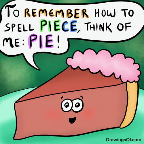 spelling piece of the pie